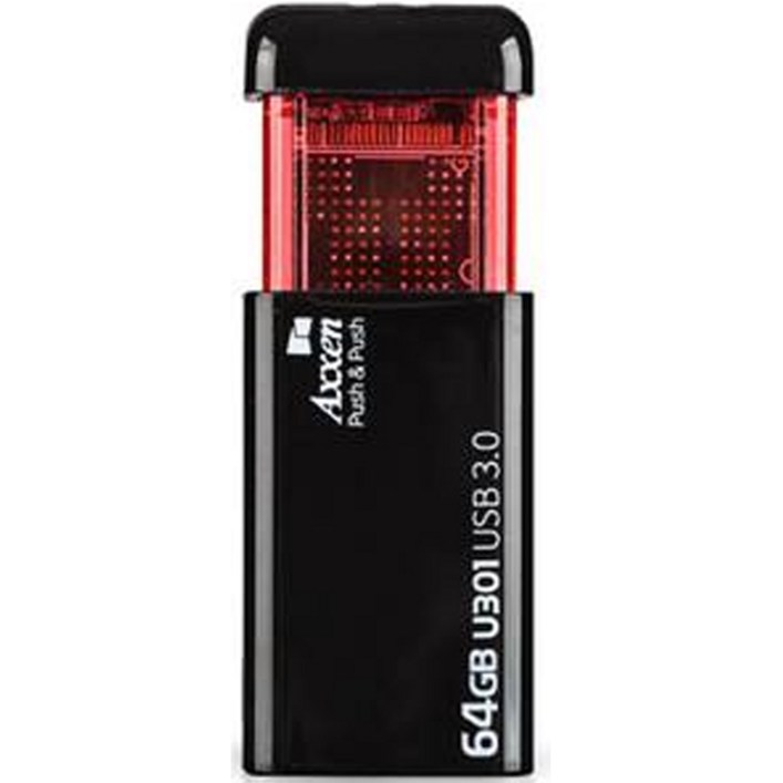 액센 초고속 클릭형 USB3.0 메모리 U301 PUSH, 64GB