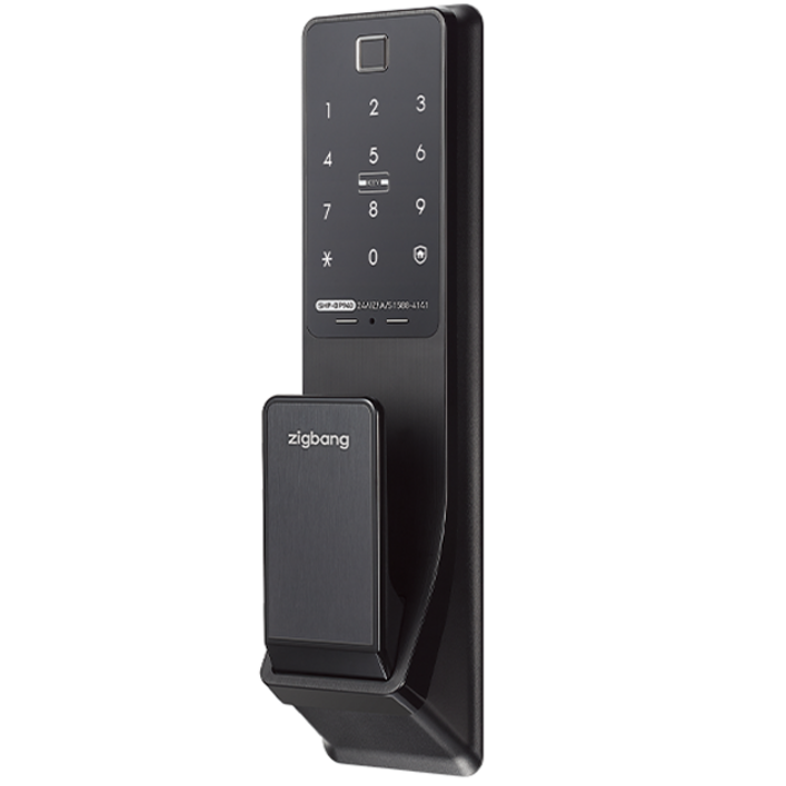 직방 보안강화 지문 푸시풀 디지털 도어락 SHP-DP940