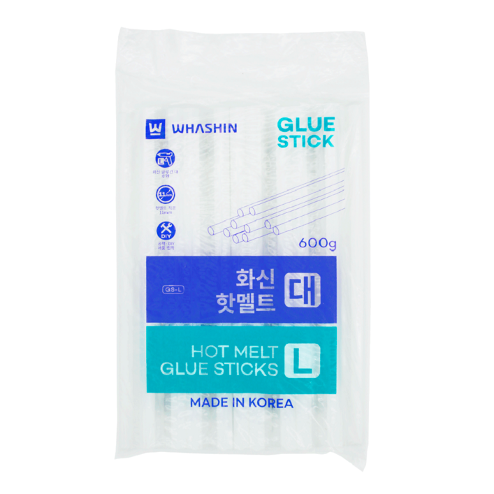 화신 핫멜트 글루 스틱 대 11mm 600g 화신 핫멜트 글루 스틱 대 11mm 600g