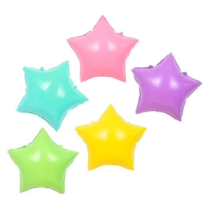 파티쇼 파스텔 별 풍선 5종 세트
