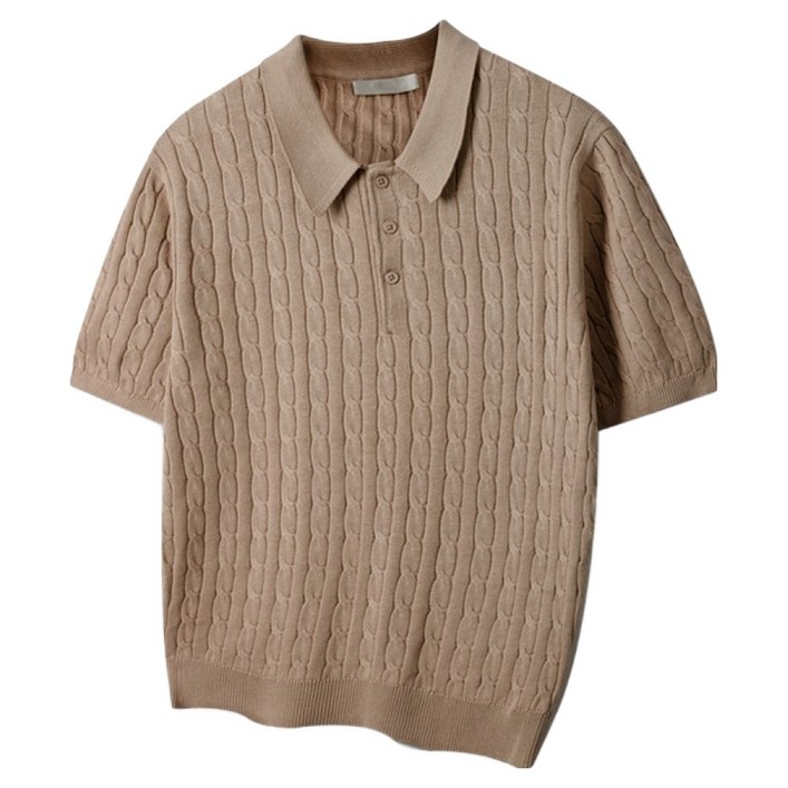 해리슨 남성용 클래식 기본 카라 니트 반팔티 HA-1496 WES1030