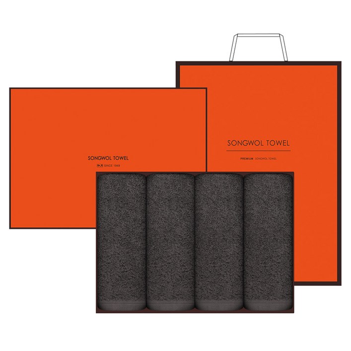 송월타월 포인트 40 타월 200g 40수 + 쇼핑백