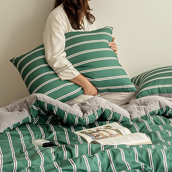 아토앤알로 올데이 스트라이프 베개커버