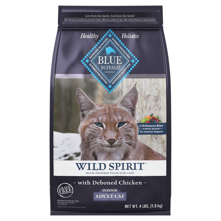 블루버팔로 인도어 어덜트 캣 건식사료, 닭, 1.8kg, 1개