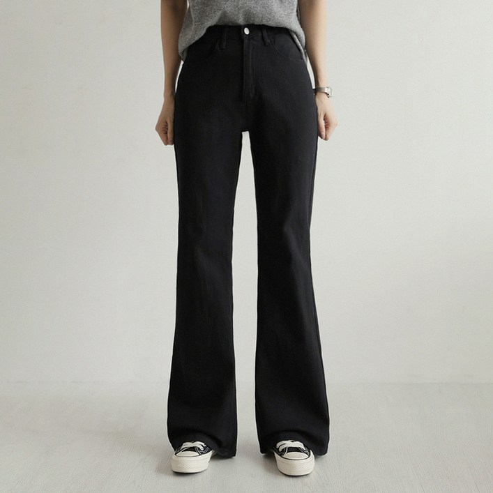 앤드스타일 여성용 숏기본롱 딱맞진31탄 캐주얼 코튼트윌 인밴딩 부츠컷 팬츠 264956