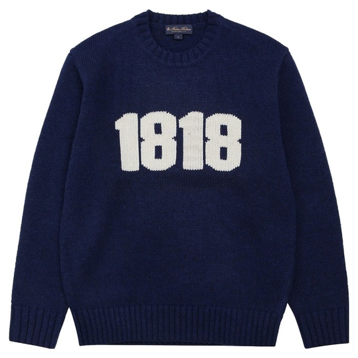 브룩스브라더스 남성용 1818 아카이브 울 인타샤 스웨터