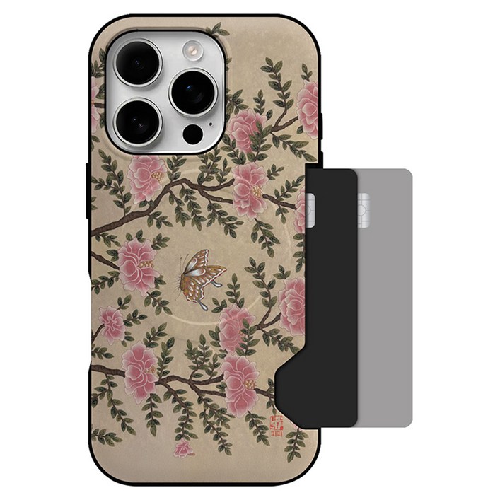 피피 민화 맥세이프 카드 범퍼 휴대폰 케이스