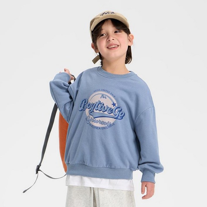 보이티브 프리트 피그먼트 맨투맨 V1026