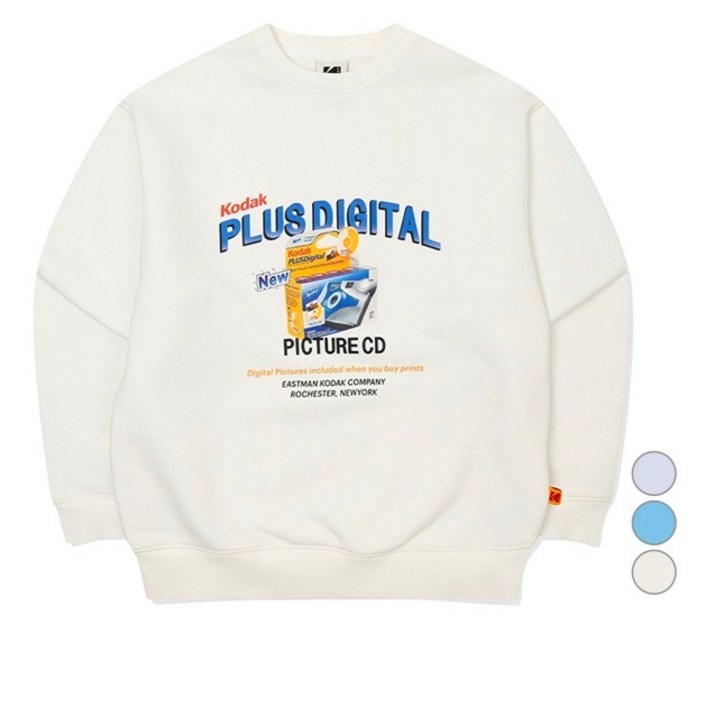 코닥어패럴 남녀공용 스테레오 맨투맨