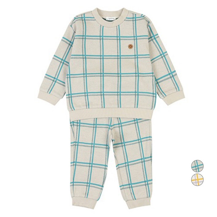 아가방 아동용 쟈덴쟈가드 맨투맨 상하복 세트 01R133002