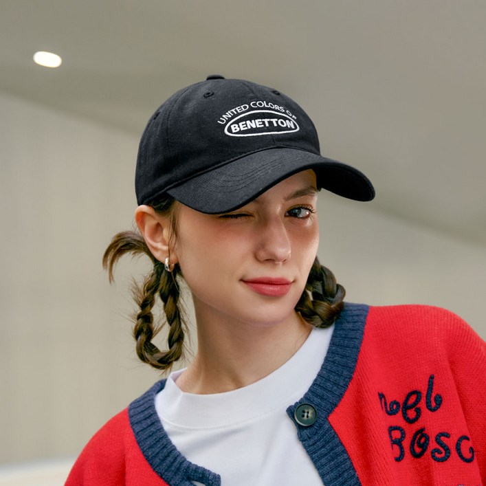 베네통 코튼 볼캡