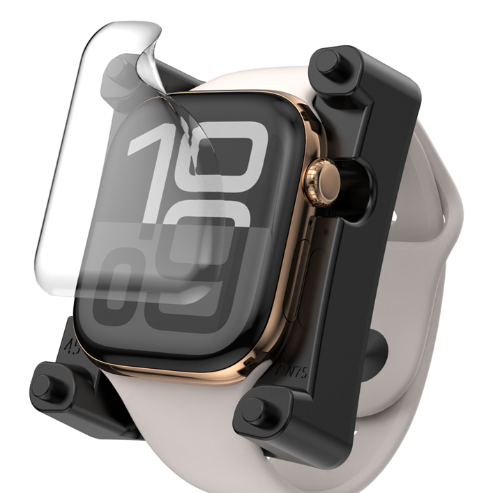 굿밸류 애플워치 이지퀵 자가복원 TPU 액정보호 필름 세트 44mm