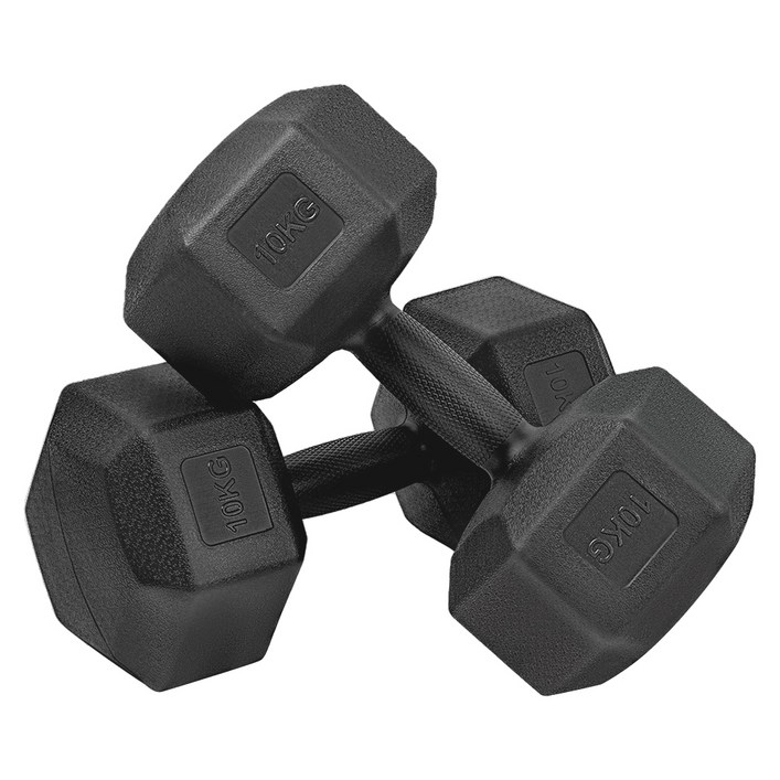 코멧 스포츠 고중량 육각 덤벨 아령 블랙