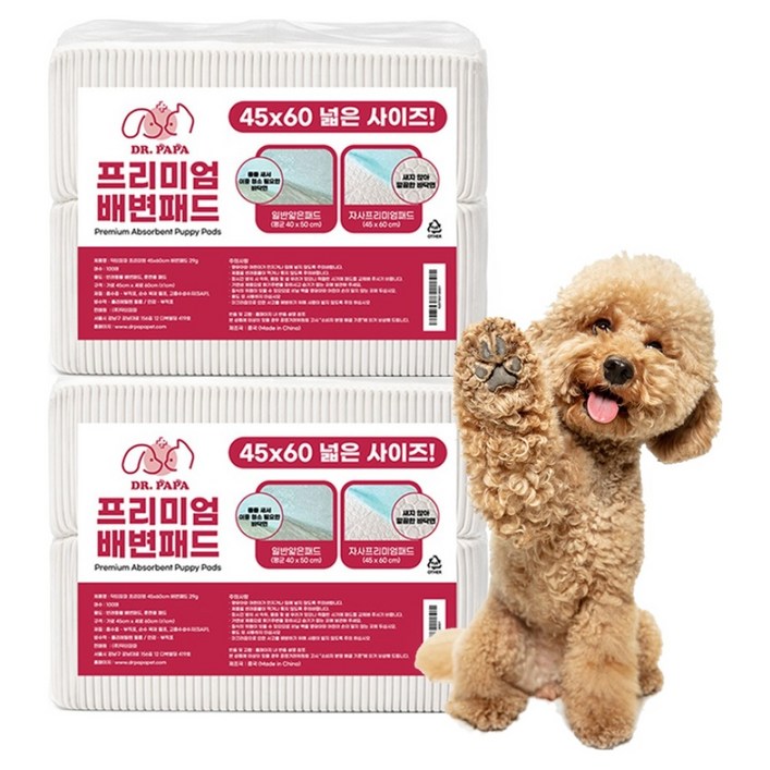 닥터파파 프리미엄 배변패드 20g, 100개입, 2개