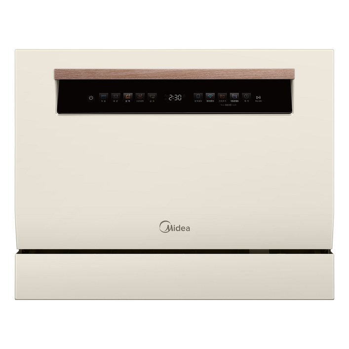마이디어 카운터탑 앱연동 자동문열림 식기세척기 6인용, 아이보리, MDWTT0608AKR, 방문설치
