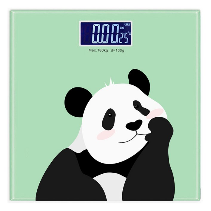 노바리빙 LCD 귀여운 캐릭터 팬더 체중계, 단일상품, 판다