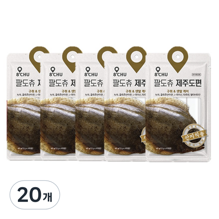 팔도츄 고양이 짜먹는 간식 제주도편, 240g, 1세트, 생선, 4g, 20개