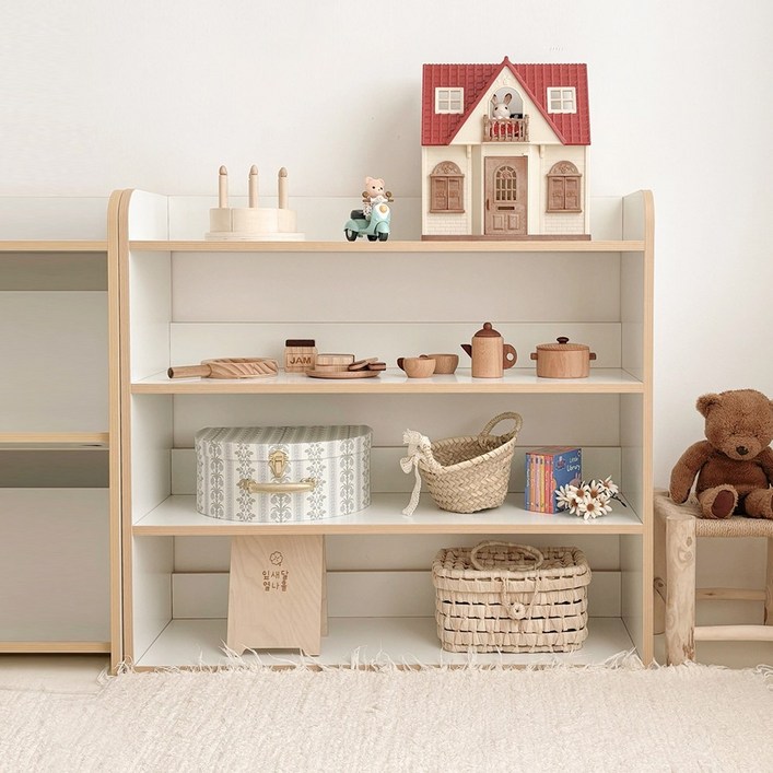 심플룸 아동용 다용도 교구장 4단