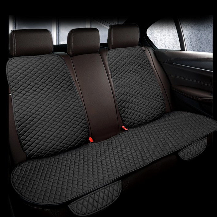 벤비아믹스 차량용 다이아몬드 퀼팅 사계절 방석 뒤좌석  등커버 풀세트