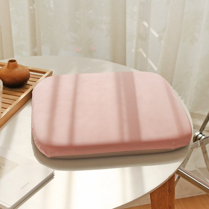 리드홈 땀안차는 실크 고밀 메모리폼 의자 방석