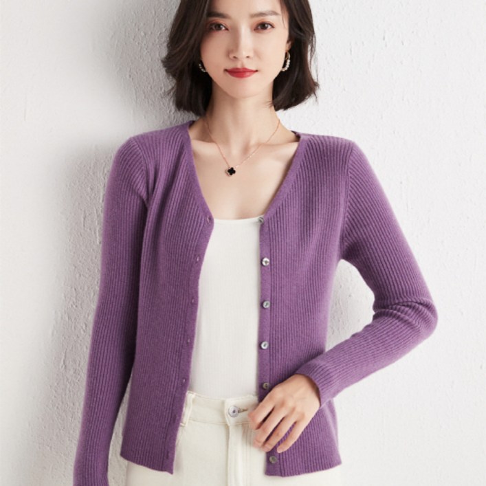 안다로미 여성용 브이메릴 가디건