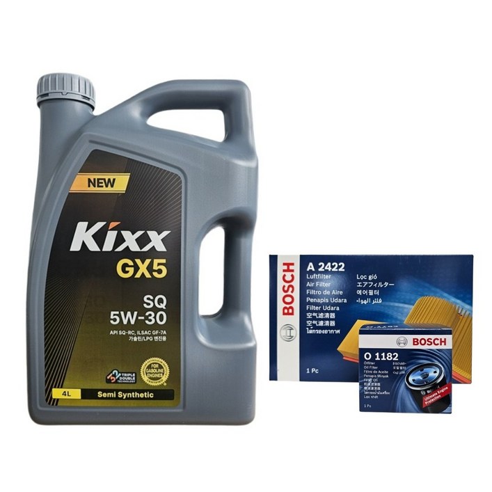 아반떼 MD 가솔린 엔진오일세트 킥스 GX5 SQ 5W30 4L O1182A2422