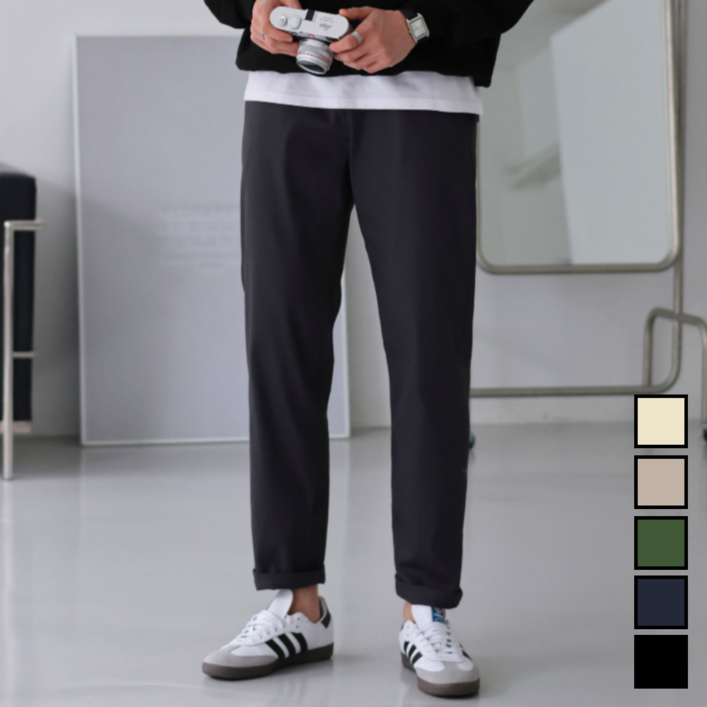 이브 남성 면 밴딩 빅사이즈 일자 치노 팬츠 5color 60811 이브 남성 면 밴딩 빅사이즈 일자 치노 팬츠 5color 60811