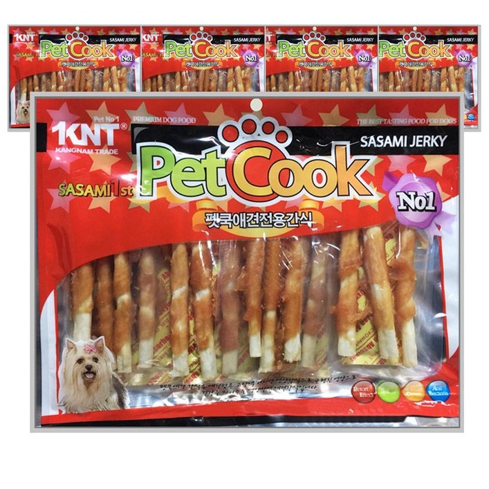 펫쿡 대용량 강아지 말랑 져키간식 300g, 300g, 1개