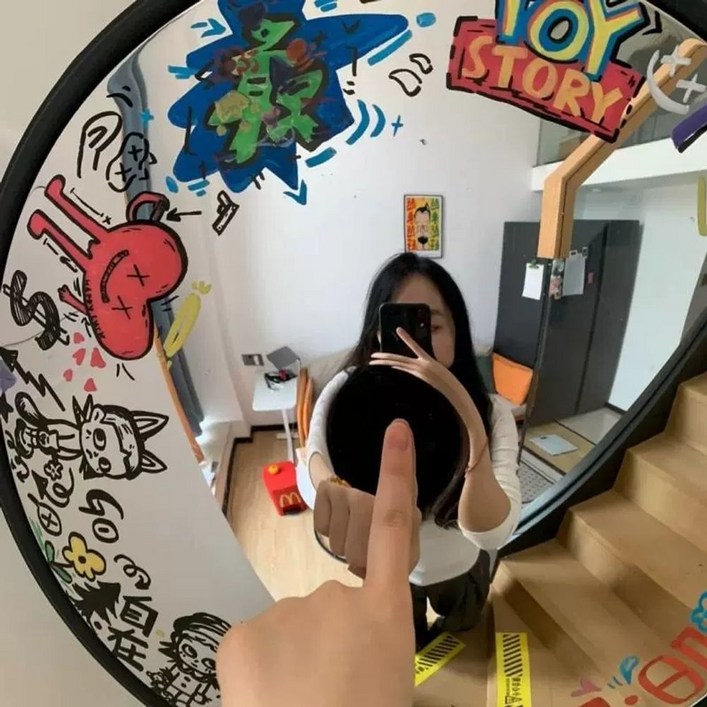 인테리어 포토존 거울 장식 오목 아트 DIY 볼록거울