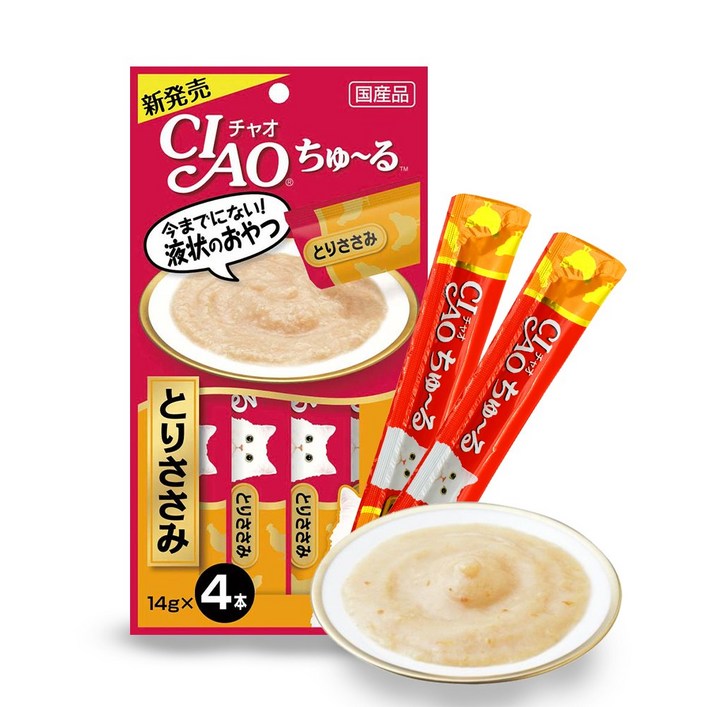 이나바 차오츄르 닭가슴살 14g 4P 이나바 차오츄르 닭가슴살 14g 4P