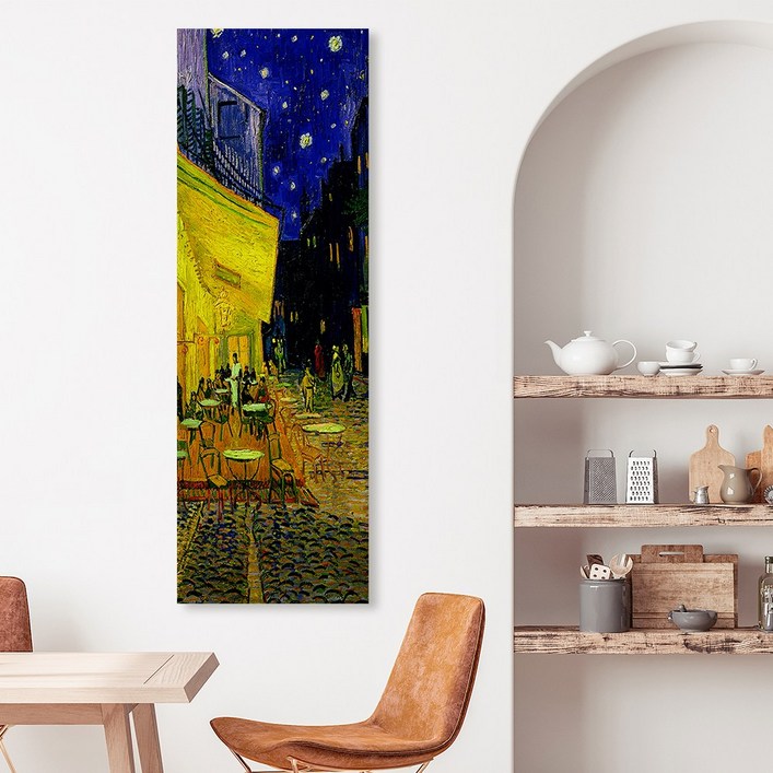 르와뜨갤러리 고흐 르동 클림트 르누아르 앙리마티스 세로형 명화 그림 캔버스 액자, 35.고흐-아를르포룸카페