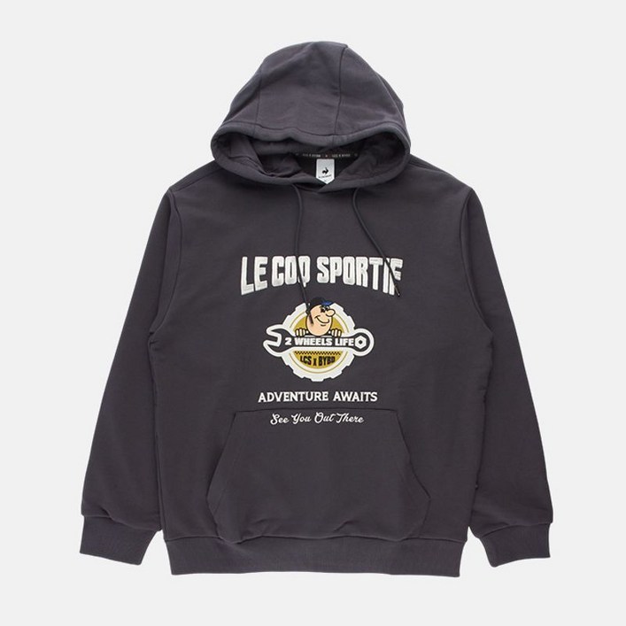 르꼬끄 공용 루즈핏 고중량 면 후드 티셔츠 QP423CHDO1