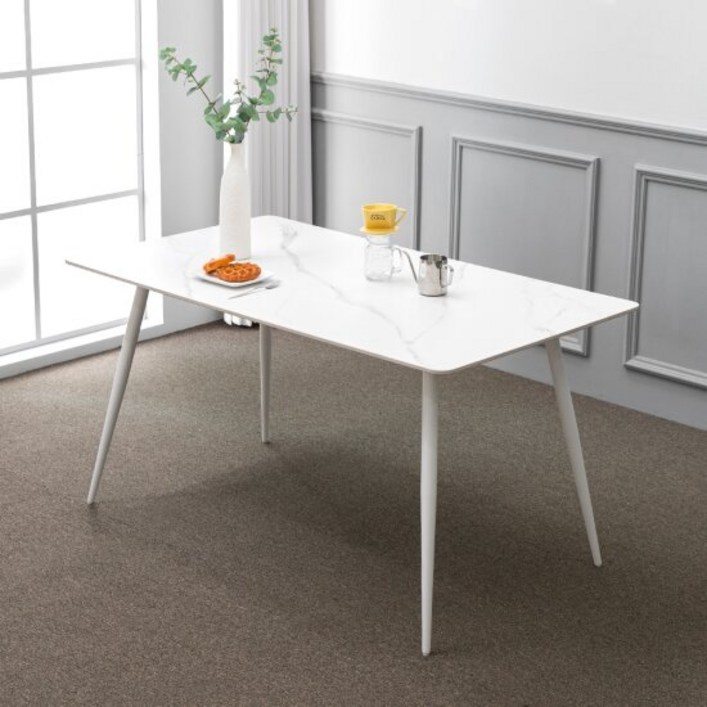 블랑스 세라믹 1400X800 사각 40R 12T 포세린 테이블, 색상화이트