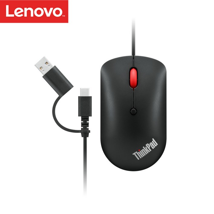 ThinkPad USBC Wired Compact Mouse 레노버 유선 마우스 4Y51D20850