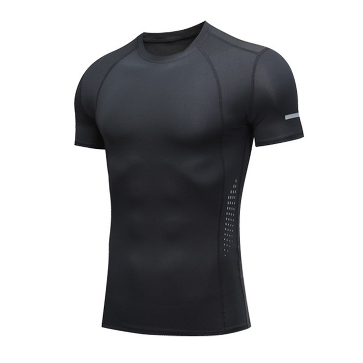 남자 스포츠 이너웨어 컴프레션 언더레이어 스포츠 반팔 상의
