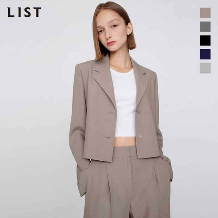 리스트 포멀 크롭 셋업 자켓 TWSJKO60010