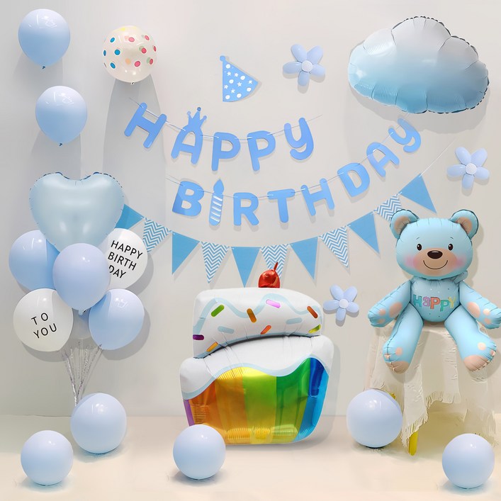 마술사 생일축하 홈 생일파티 풍선세트, 1세트, 스타일A