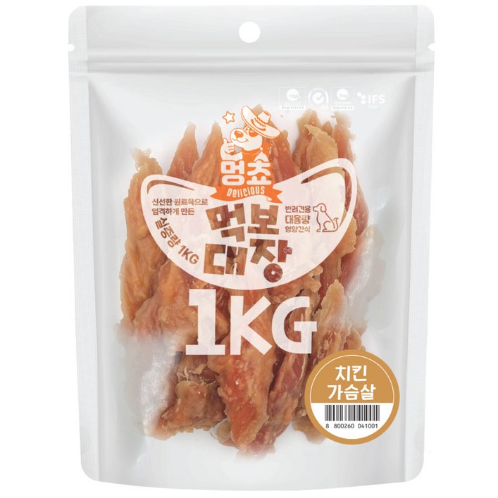 멍쵸 먹보대장 1kg 9종 강아지간식, 1개, 1kg, 먹보대장 치킨가슴살 멍쵸 먹보대장 1kg 9종 강아지간식, 1개, 1kg, 먹보대장 치킨가슴살