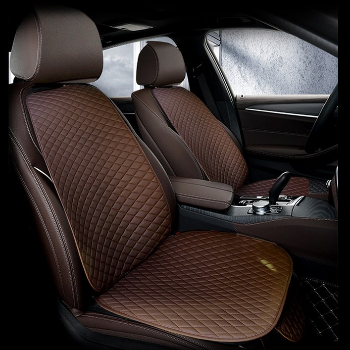 벤비아 다이아몬드 퀼팅 방석 시트커버 세트 여름 겨울 사계절 방석 럭셔리 스티치 앞뒤 좌석 옵션 00600