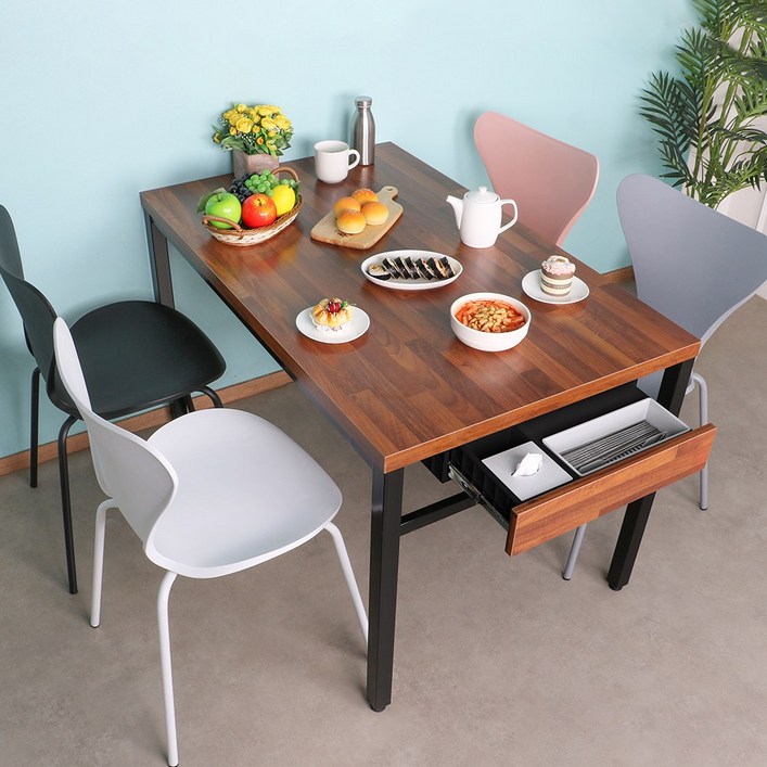 체어센스 국산 750X1200 플라스틱 수저통 식탁 테이블