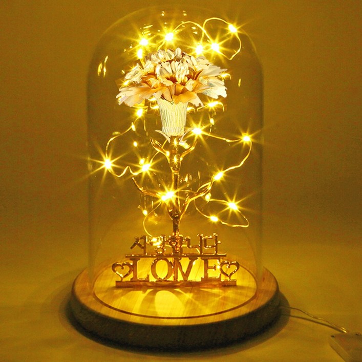 24k금꽃 금장미 금카네이션 편백나무 글자받침무드등 24k순금도금  엄마생신선물 어버이날선물 부모님선물 인테리어선물  집들이선물 여친선물 장모님선물  결혼기념일  생일선물 순금