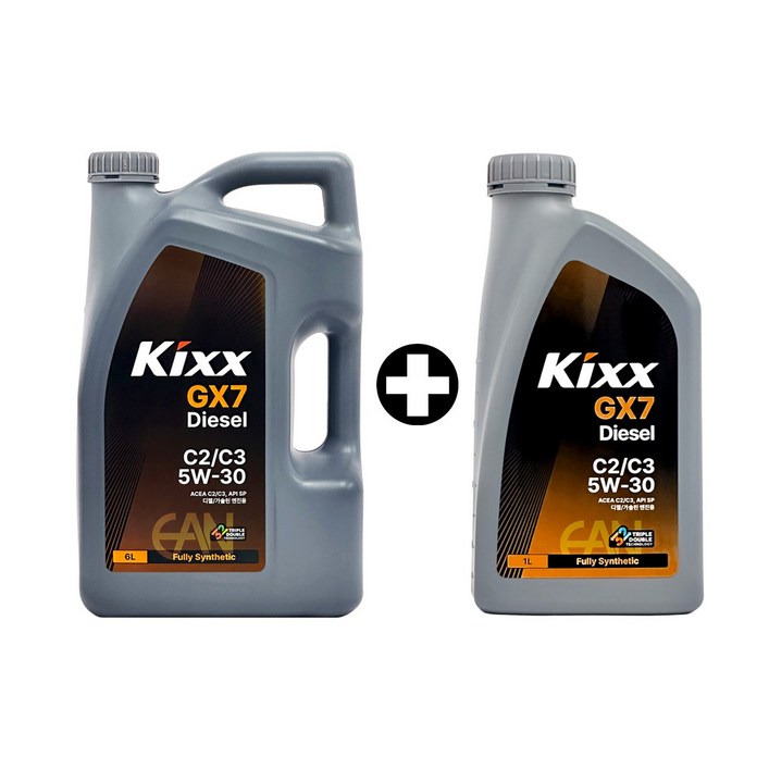 KIXX D1 C2 C3 5W30 6L 1개  1L 1개 디젤 엔진오일