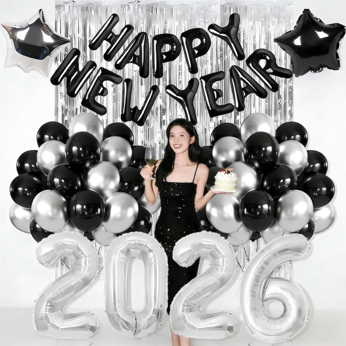 연말파티 2026 새해 풍선세트 신년행사 해피뉴이어 홈파티 연말 송년회