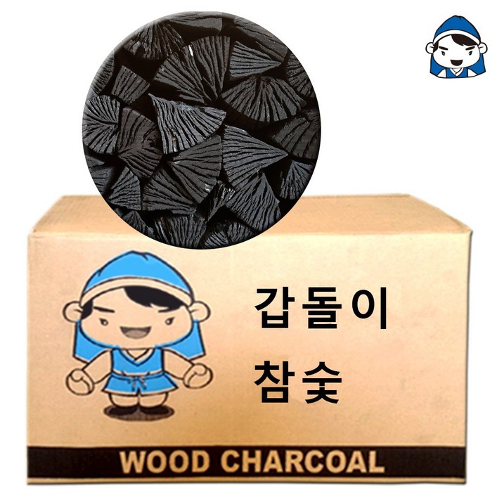 갑돌이 바베큐 3단 참숯 20kg(숯중량19kg) 1개