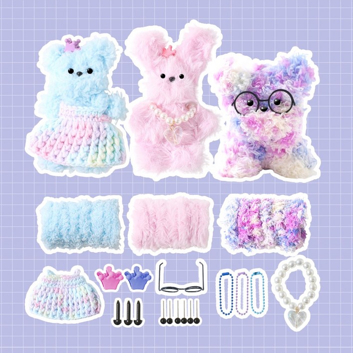 모두스마일 모루인형 만들기 풀쿠성 프리미엄 키트 세트, 1개, 모루인형 만들기 2번 세트 모두스마일 모루인형 만들기 풀쿠성 프리미엄 키트 세트, 1개, 모루인형 만들기 2번 세트