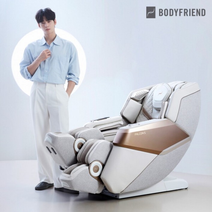 바디프랜드 팔콘S천연가죽 안마의자 헬스케어로봇 새상품 무상AS 5년