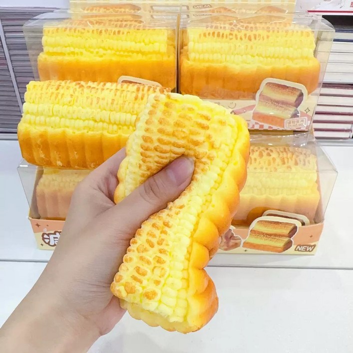 옥수수 향이나는 말랭볼 옥수수 말랑이 스트레스 주물럭 모찌 틱툭 핫템 장난감, 옥수수 말랑이, 1개