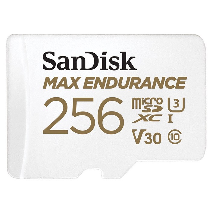 샌디스크 Max Endurance 블랙박스 마이크로 SD 카드, 256GB - 쇼핑앤샵