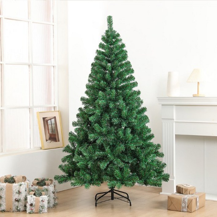 5시건 당일발송 FOOI  풍성한  고밀도 무장식  크리스마스 트리  120150180