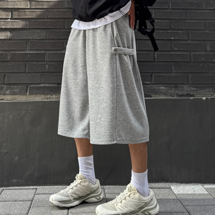 시온 고중량 사이드 스냅 버뮤다팬츠